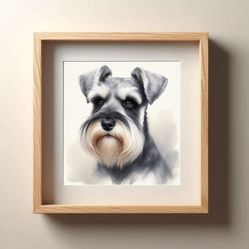 Miniature schnauzer dog wall - dog,