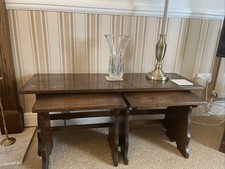 Webber Oak Coffee Tables Side By Side Nest