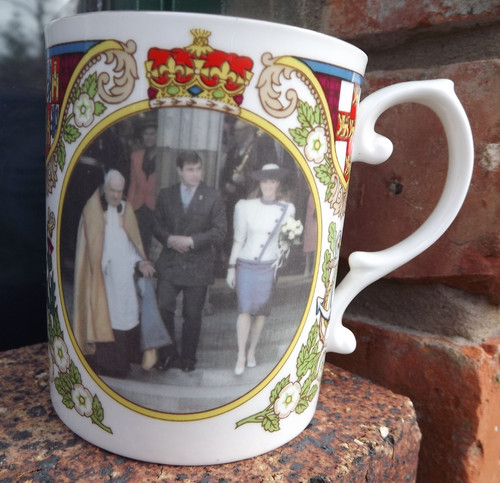 1987 caverswall china mug - 1987,