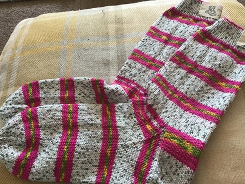Hand knitted mismatched - knitted,