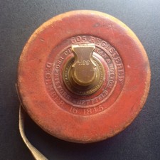 Vintage Early Chesterman Leather Measuring Tape