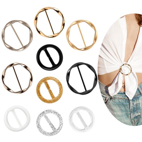 Pcs scarf ring and slides - 10,