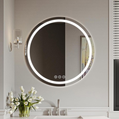 Led bathroom wall mirror with - bathroom,