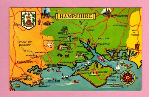 001502 postcard hampshire - 001502,