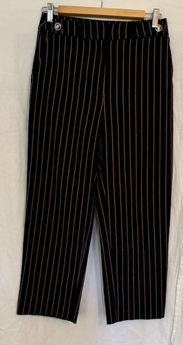 Zara women red black striped - &,