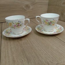 2 Colclough Hedgerow Tea Cups