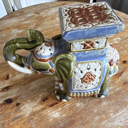 Elephant ceramic figurine - elephant,