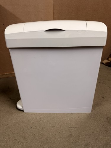 White slimline sanitary - sanitary, waste