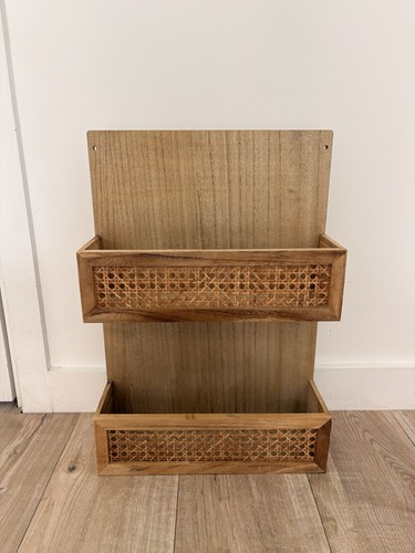 Boho rattan cane wooden wall - boho,