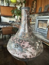 AW Andrew Wilson Cornish Studio Pottery Oriental Style Bronzed Vase