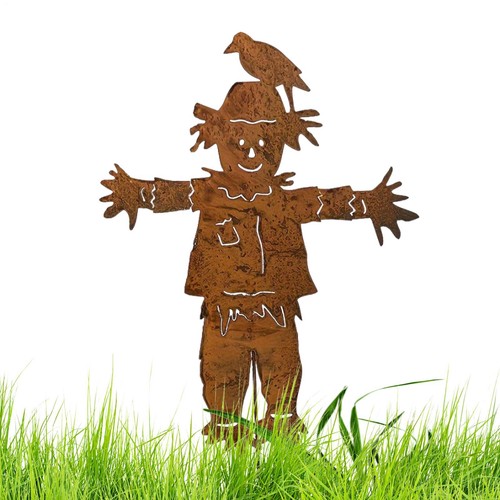 Rusty scarecrow retro patio - scarecrow,