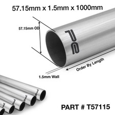 304 STAINLESS STEEL ROUND TUBE PIPE EXHAUST REPAIR VARIOUS ALL LENGTHS AVAILABLE