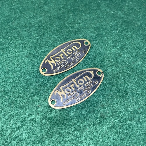 Norton roadholder fork badges - fork,