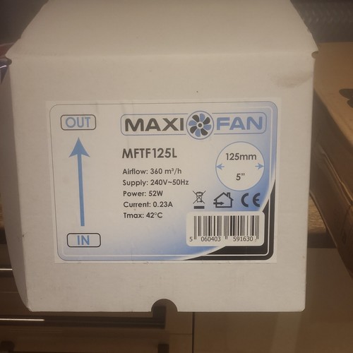 Maxifan extractor fan - maxifan, 5"