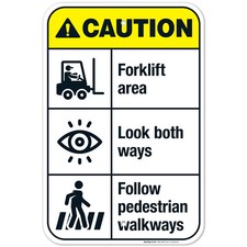Forklift Area Look Both Ways