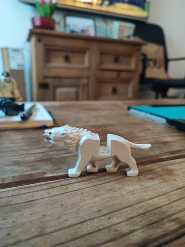 Lego white warg - lego,
