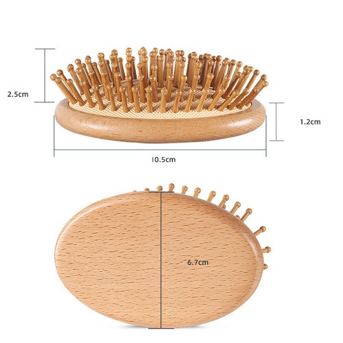 Air cushion comb with brush - with,
