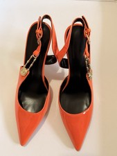Orange Luxury Stilettos High Heels Women's Shoes Pointed Toe Size 6UK 39EU