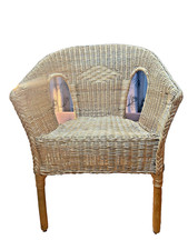Vintage Bamboo Wicker Accent
