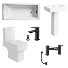 Bathroom suite straight - bathroom,