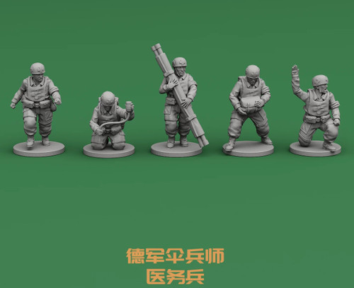 Resin german paratrooper - resin,