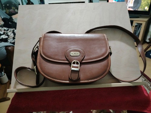 Italian brown leather - leather, handbag