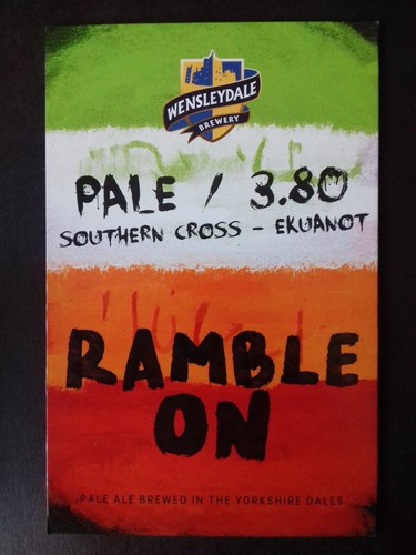 Wensleydale brewery hand - wensleydale, pump