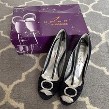 Lunar Elegance Navy Satin