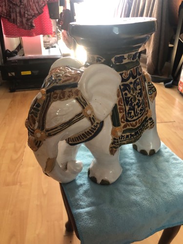 Vintage ceramic elephant - vintage,