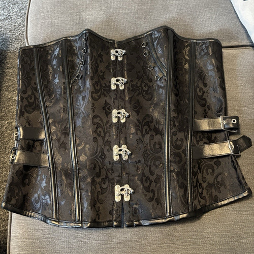 Women black damask - black,