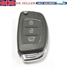 Replacement Remote Flip Key Fob Case For Hyundai I10 I20 I40 IX35 Santa 3 Button