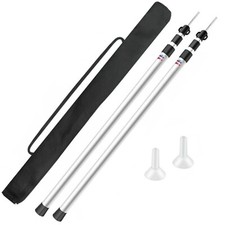 Tarp Poles Adjustable Aluminum