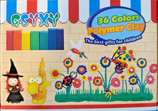 Colors polymer clay kit - clay,