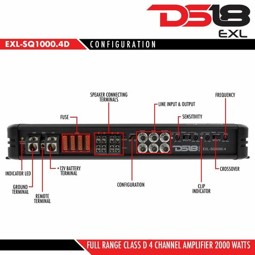 Ds18 exl sq1000 2000 - exl-sq1000.4d, watt