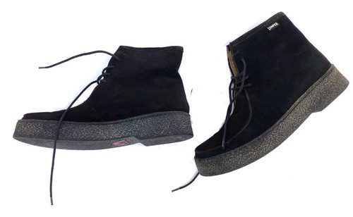 Camper black suede vintage 90s - camper,