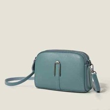 Leather Crossbody Bag Women Shoulder Clutch Purse Handbag Luxury Genuine Pocket