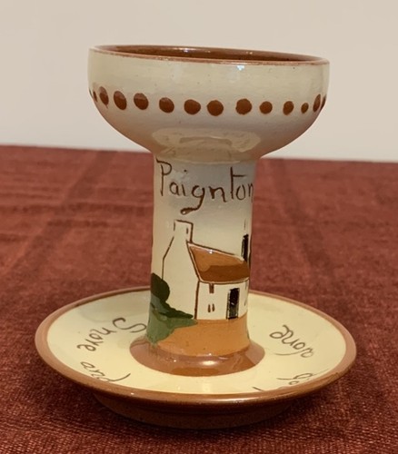 Mottoware pottery candlestick - mottoware,