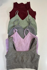 Primark 5 Pack Sports Bras Bundle Size XS 6-8 Wire Free Padded Comfort Seamless