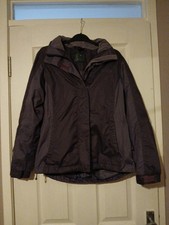 Size 8 Purple MOUNTAIN LIFE Showerproof Jacket With Pack Away  Hood