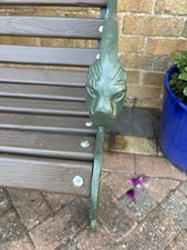 Vintage Wrought Iron Benches Both Restored To High Standard With Extra Thick Sla
