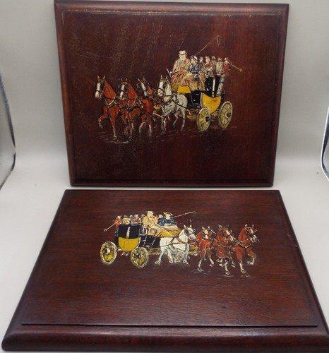 Vintage mahogany wall - 2,
