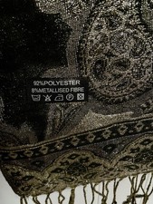 Pashmina . Black,silver,grey &