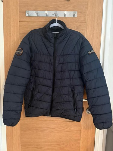 Napapijri black navy puffer - napapijri, black/navy