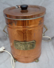 Vintage  decorative Copper/brass Soup Tureen Warmer In Working Order