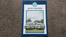 VOLKSWAGEN T3 AUTOSLEEPER SALES BROCHURE
