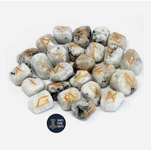 Rainbow moonstone rune stones - rune,