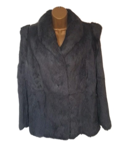 Rabbit fur coat jacket - fur, coat/