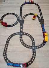 Duplo Grey Train Track Large