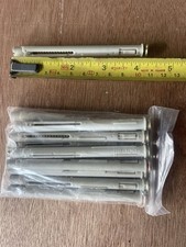 M8 X 100mm Nylon Raw Plugs Screws Window Door Frame Fixings, Wood, Brick, UPVC