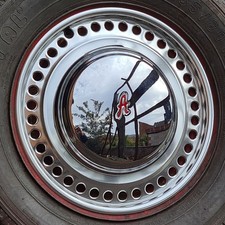 Austin A40 Farina Wheel Trim Set of 4 – Exclusive Round Hole Design.